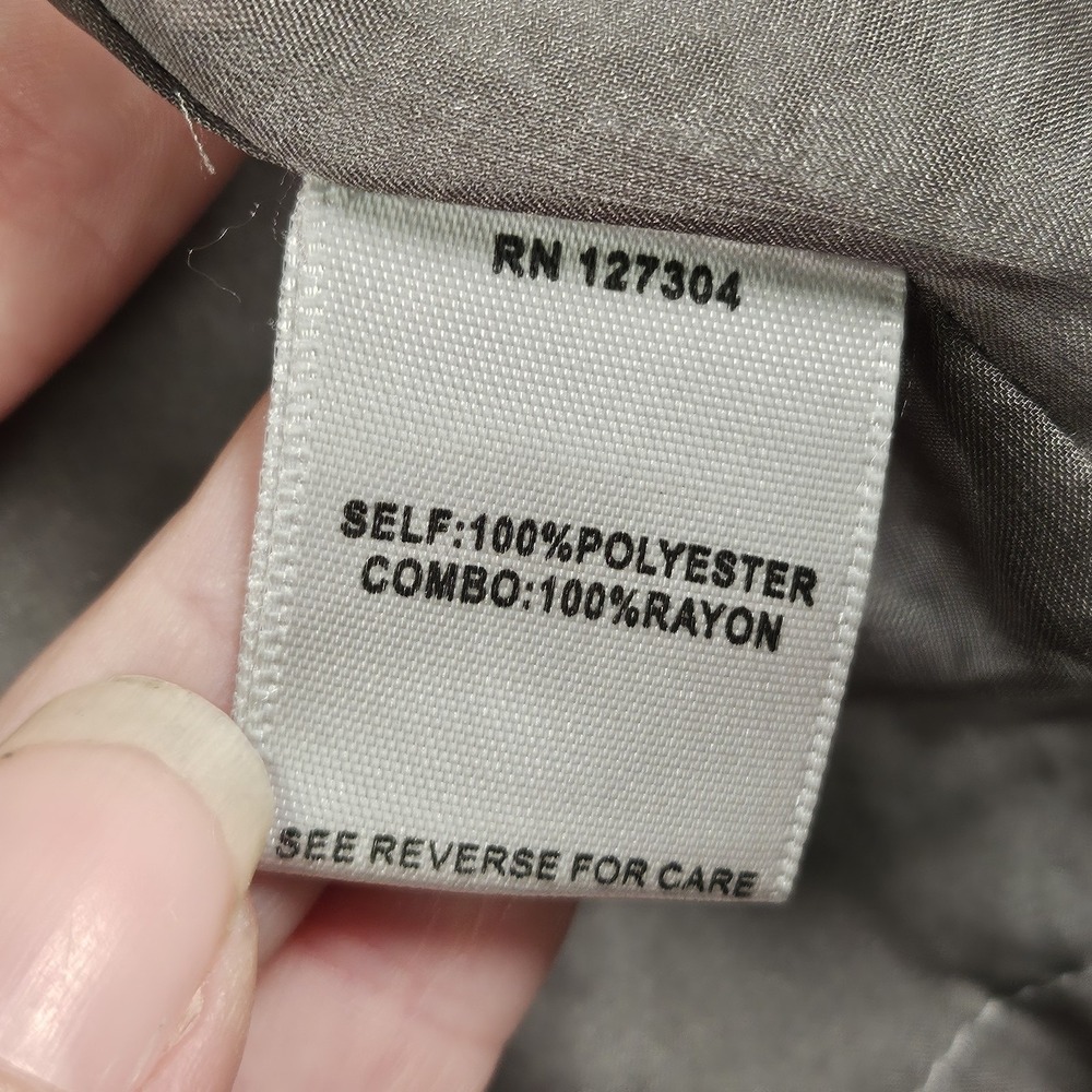 John Mark Cardigan Womens L Beige Gray Sheer Panel Lightweight Officecore Preppy - Picture 6 of 13